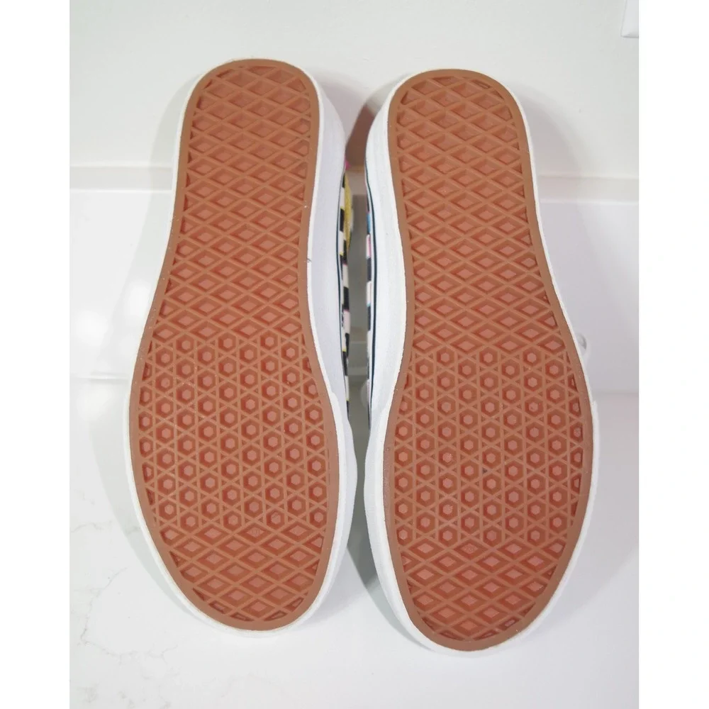 Vans Old Skool Crazy Check Multi Color Sneakers Men's 7 Women's 8.5 Multi Color